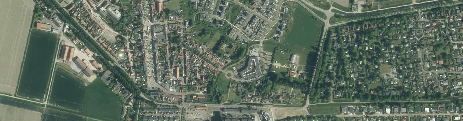Luchtfoto van Kortgene-Dorp