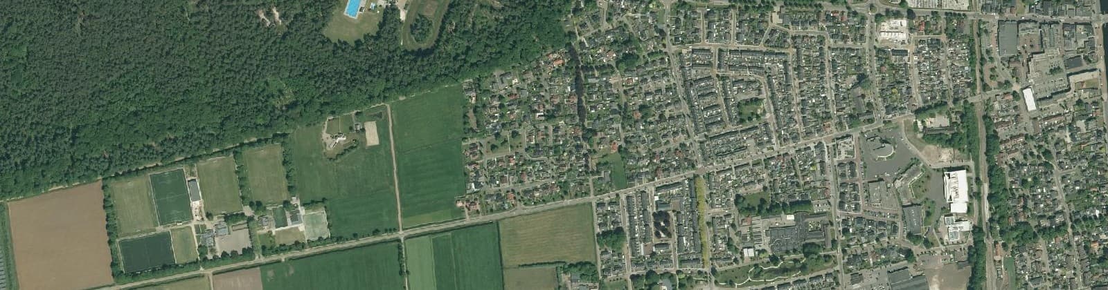 Luchtfoto van Vroomshoop-West