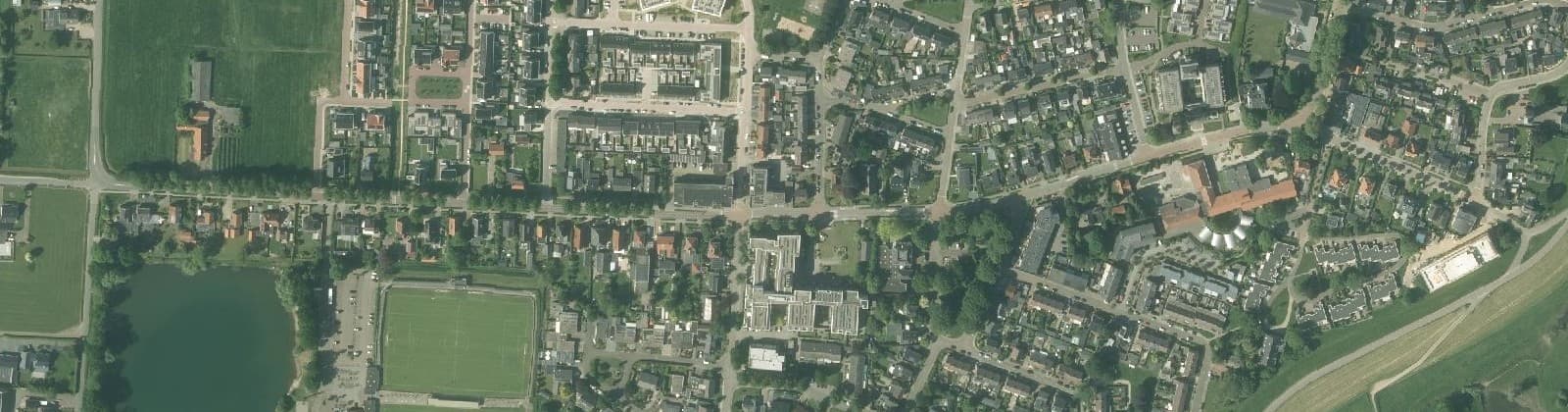 Luchtfoto van Walburgen