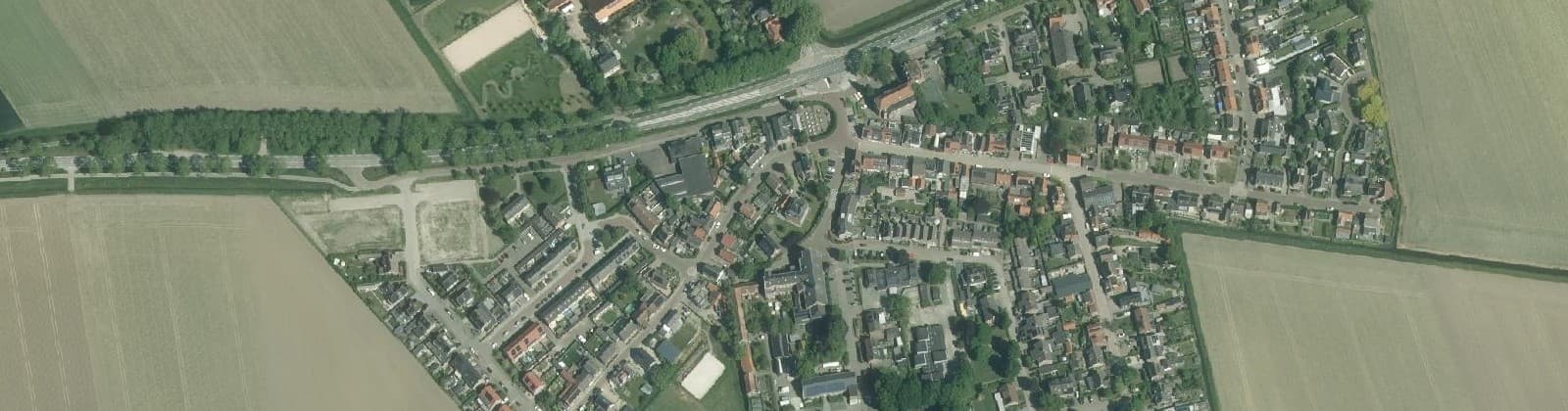 Luchtfoto van Langeweg