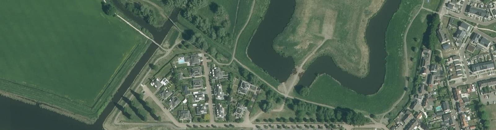 Luchtfoto van Kleine Schans