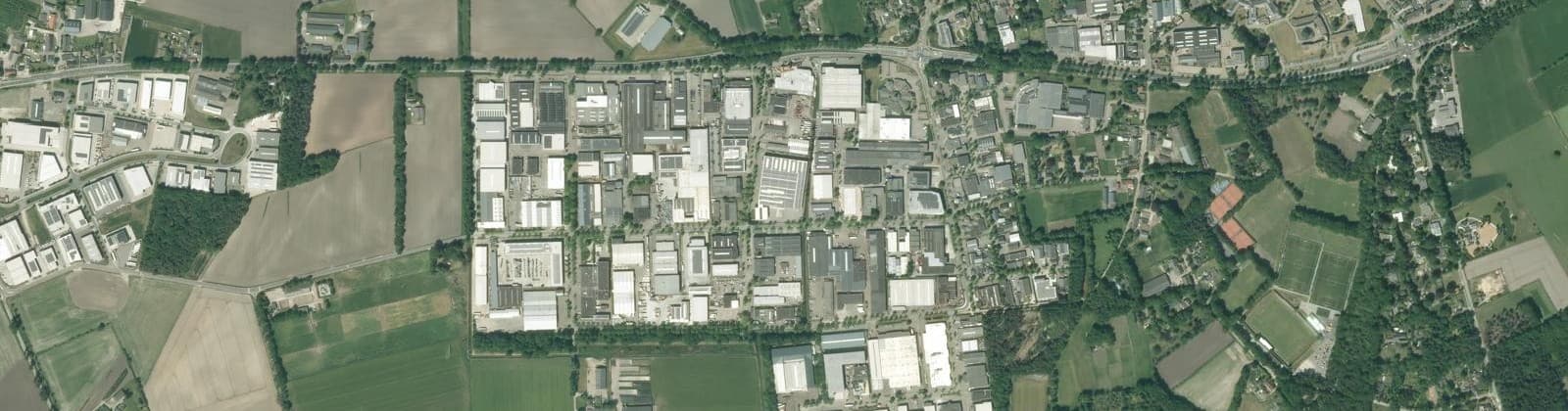 Luchtfoto van Bladel Bedrijventerrein De Sleutel