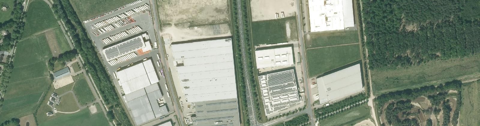 Luchtfoto van Hapert Kempisch Bedrijvenpark
