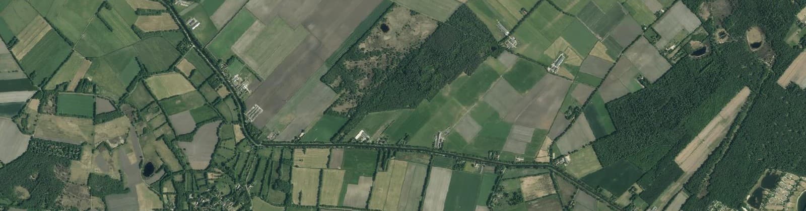 Luchtfoto van Verspreide huizen Orvelte
