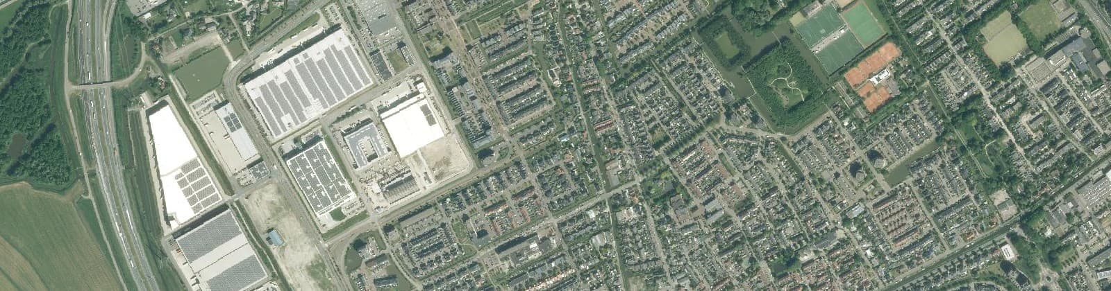 Luchtfoto van Den Hoorn
