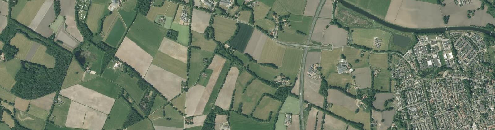 Luchtfoto van Verspreide huizen Olden Eibergen