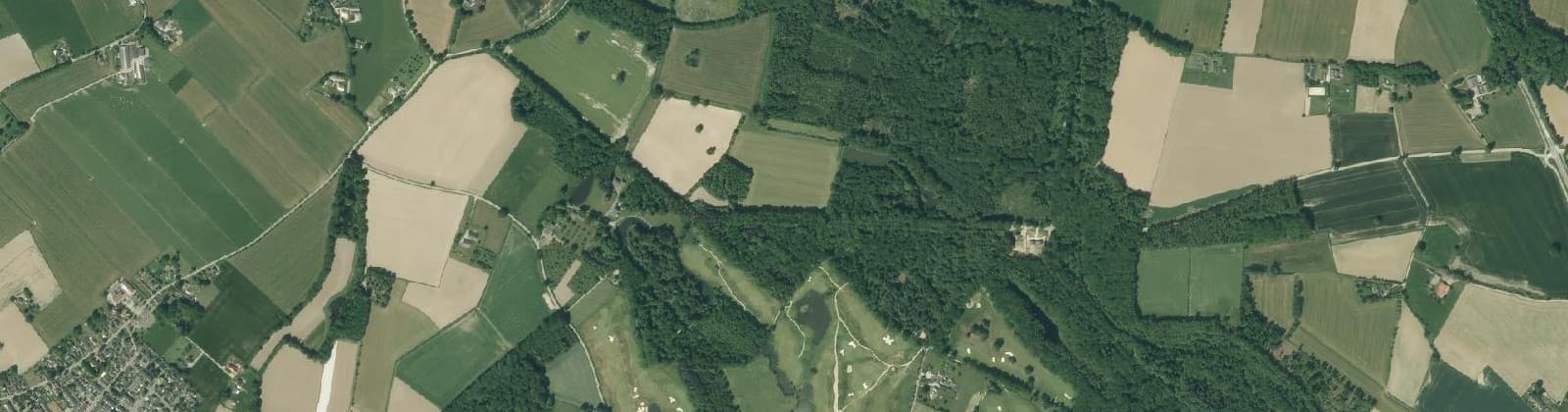 Luchtfoto van Verspreide huizen Hoog-Keppel