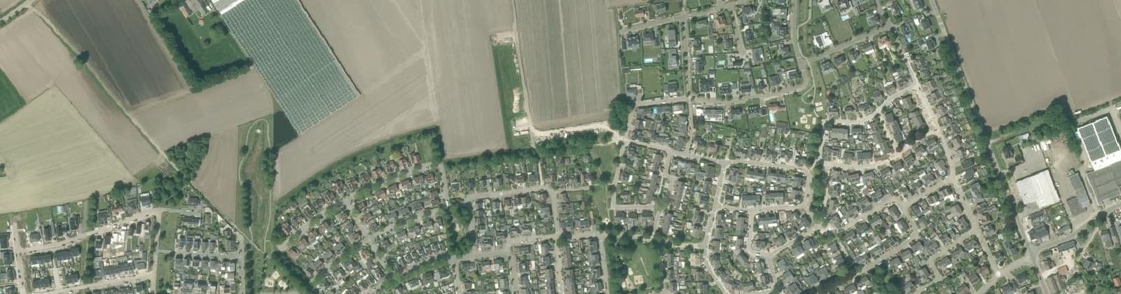 Luchtfoto van Achter de Hoven
