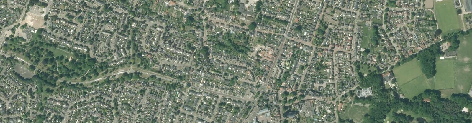 Luchtfoto van Helden-centrum