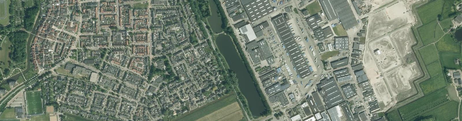 Luchtfoto van Genemuiden Industrieterrein