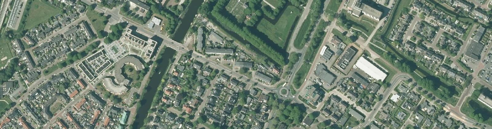 Luchtfoto van Bomenbuurt