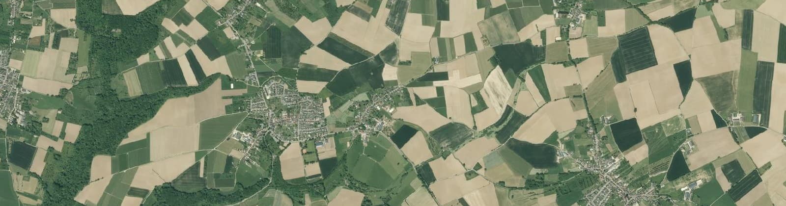 Luchtfoto van Verspreide huizen