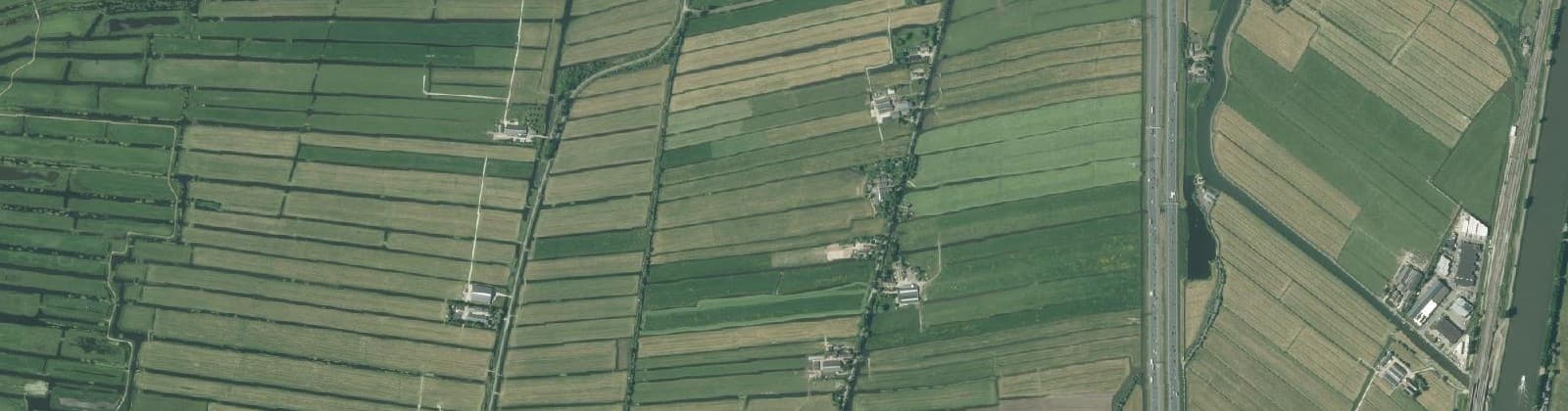 Luchtfoto van Polder Oukoop