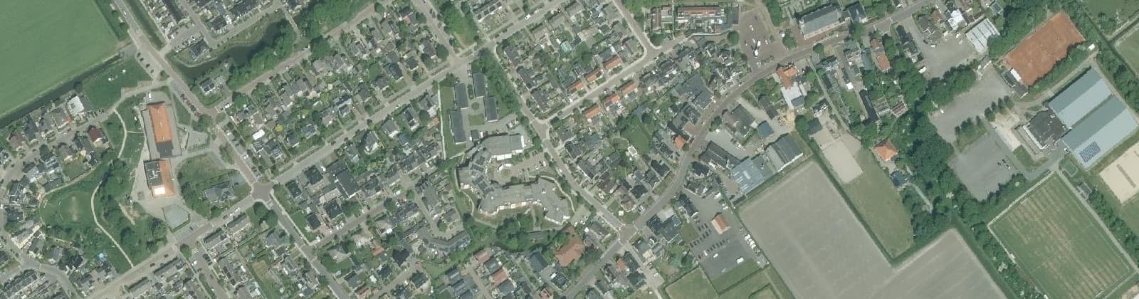 Luchtfoto van 't Veld (woonkern)