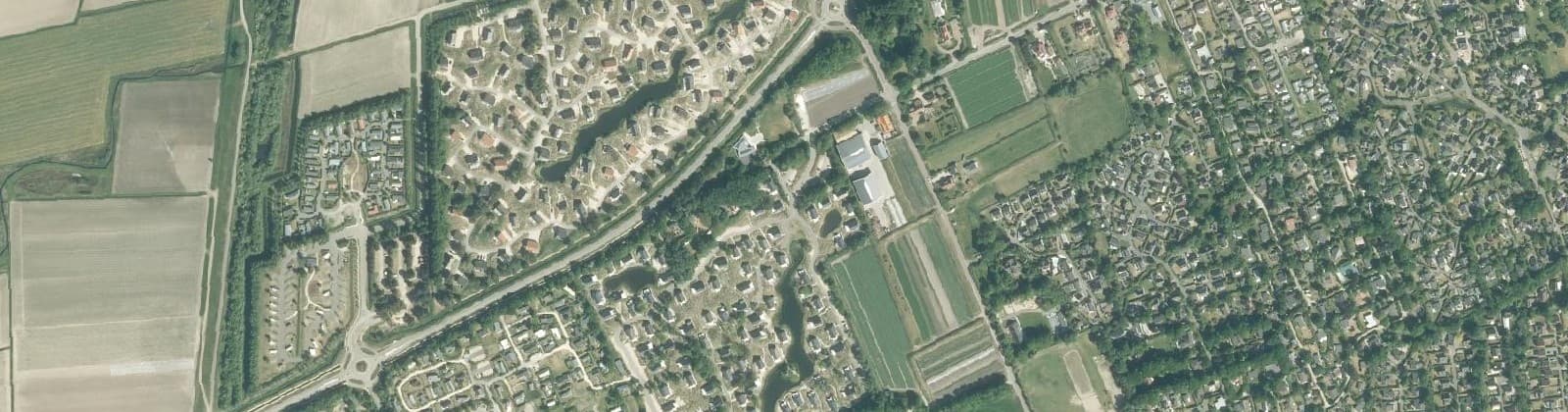 Luchtfoto van Ouddorp klepperstee klarebeek