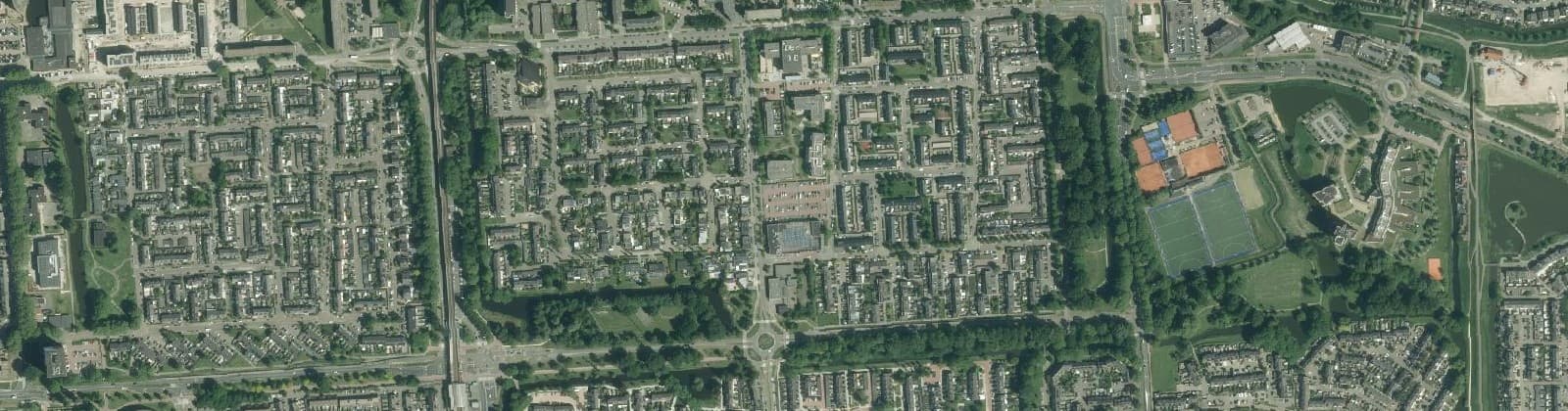 Luchtfoto van Groenewoud-Koop