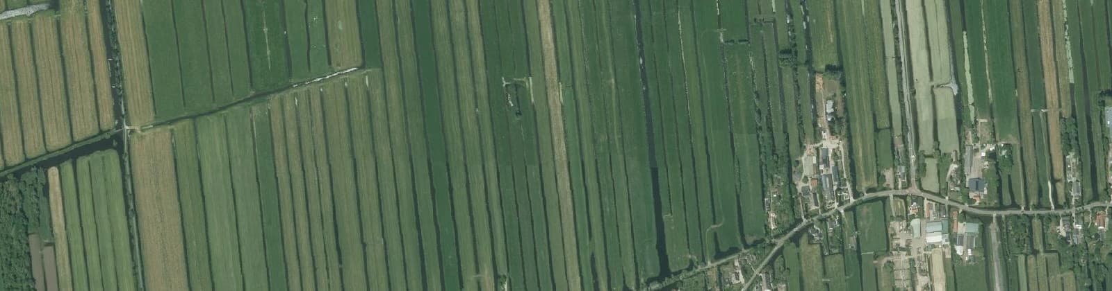 Luchtfoto van Bovenberg westelijk van de Fransekade