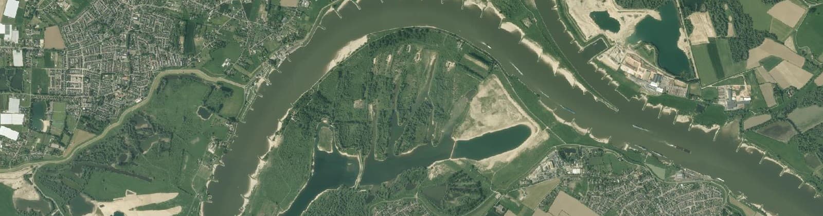 Luchtfoto van Buitengebied Millingerwaard