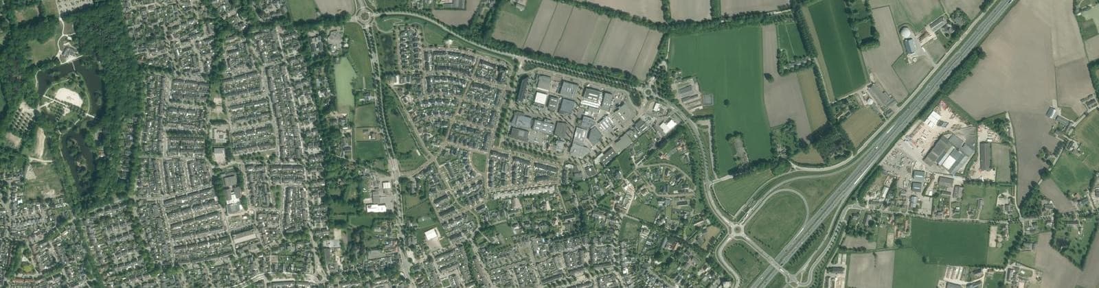 Luchtfoto van Heikant en Sluitappel