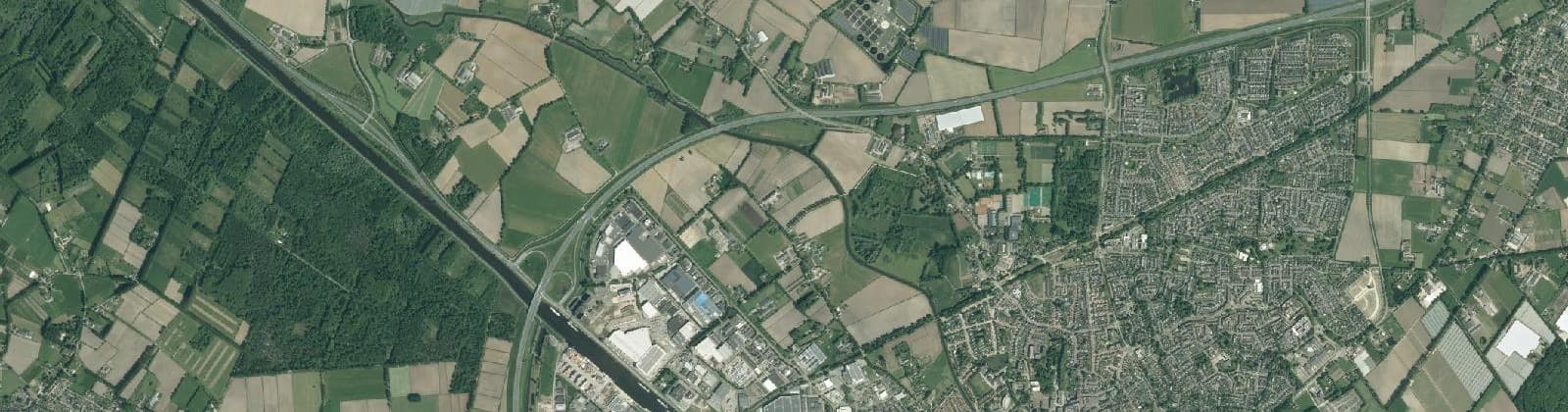 Luchtfoto van Buitengebied Sportpark en Dorshout