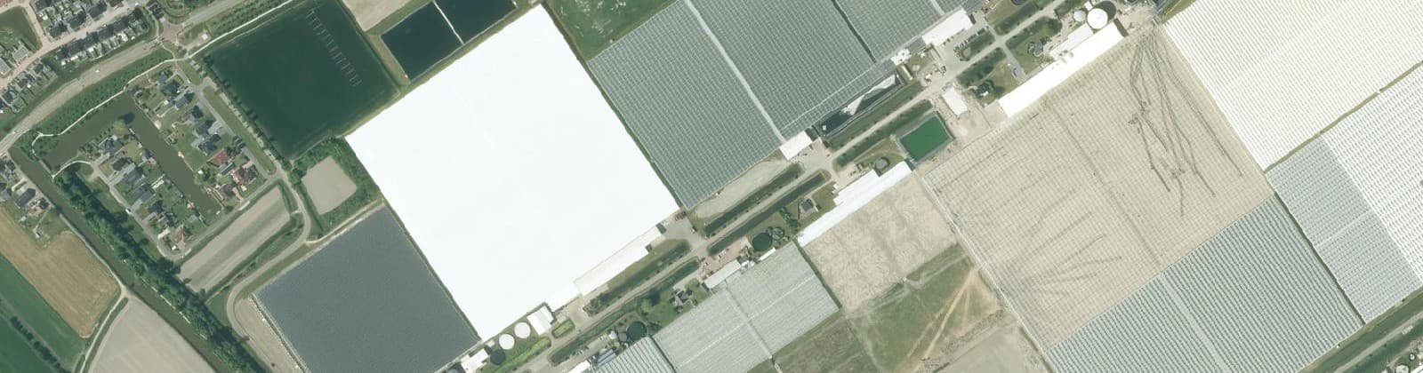 Luchtfoto van Berltsum Kassen