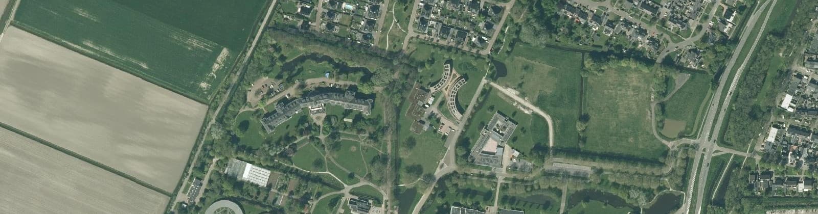 Luchtfoto van Franeker Keningspark