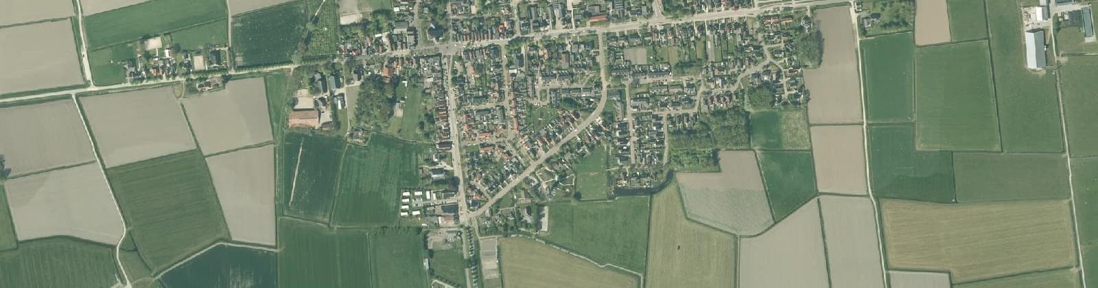Luchtfoto van St.-Jacobiparochie Zuid