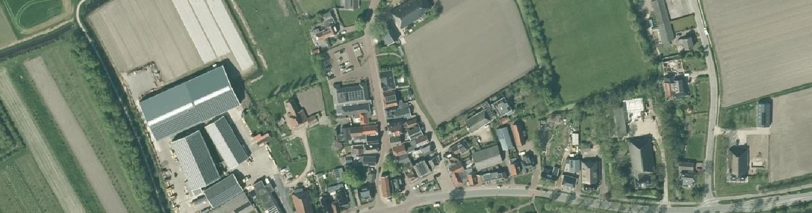 Luchtfoto van Oosterbierum