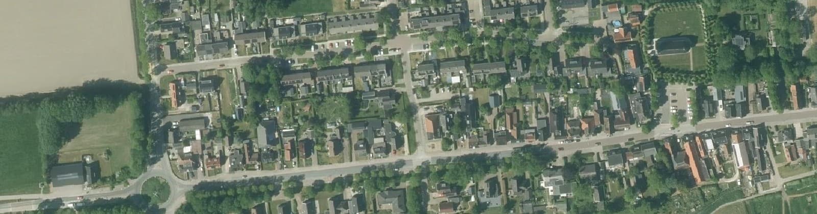 Luchtfoto van Vrouwenparochie