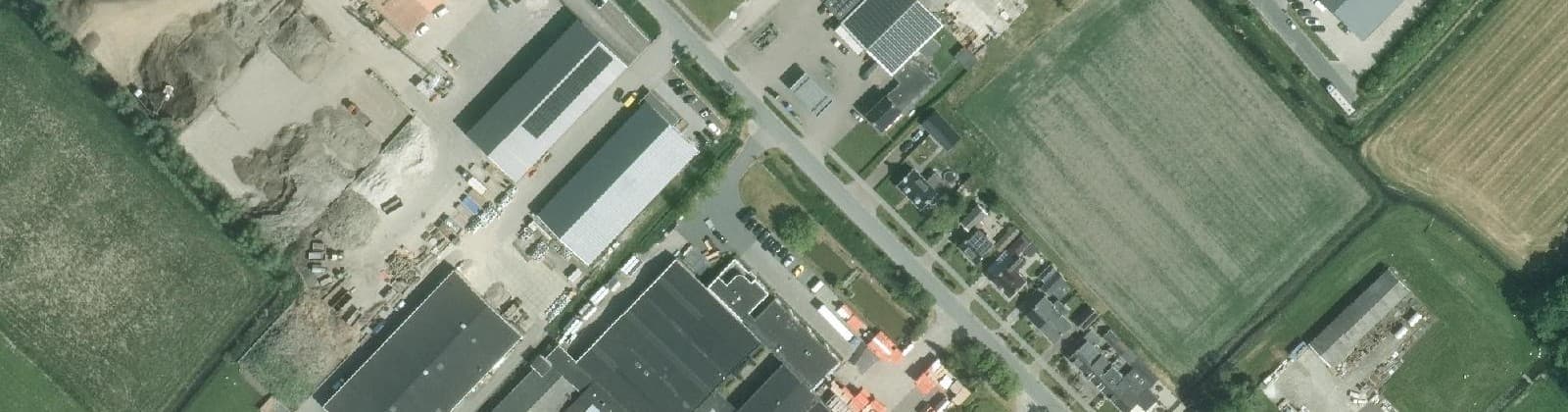 Luchtfoto van Winsum Bedrijventerrein