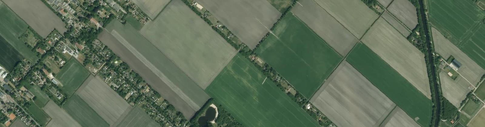 Luchtfoto van Verspr.h. ten Z.O. van Bellingwolde