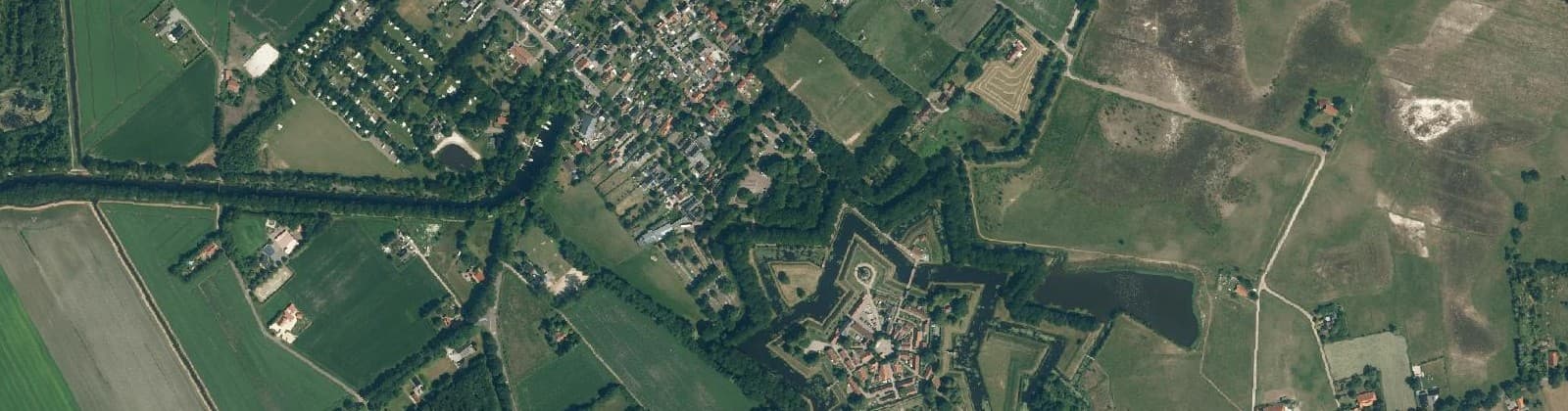 Luchtfoto van Bourtange