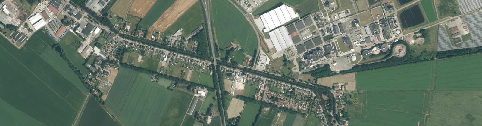 Luchtfoto van Jipsingboermussel en Zandberg