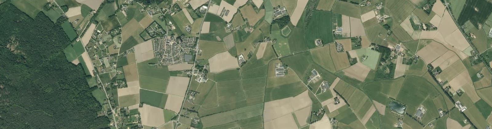 Luchtfoto van Verspreide huizen Braamt