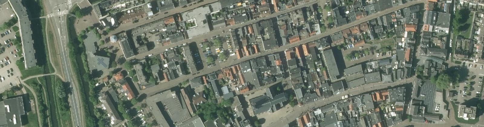 Luchtfoto van Leerdam centrum zuid