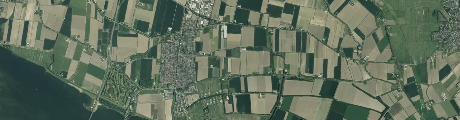 Luchtfoto van Numansdorp Buitengebied