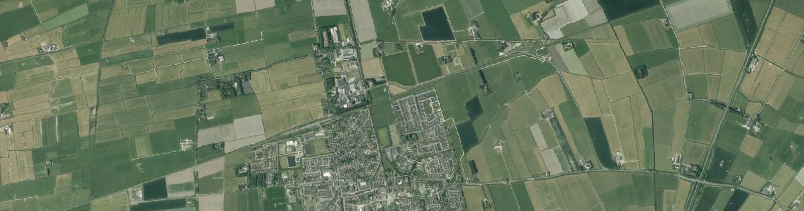 Luchtfoto van Buitengebied Bedum