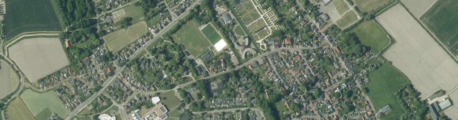 Luchtfoto van Warffum