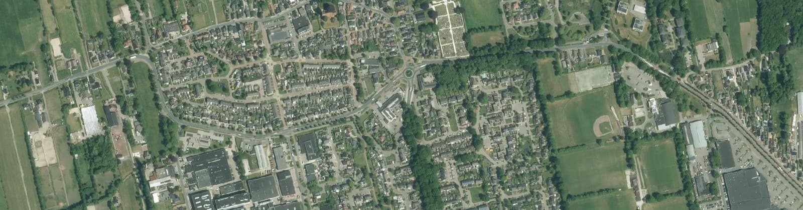 Luchtfoto van Bebouwde kom Tolbert