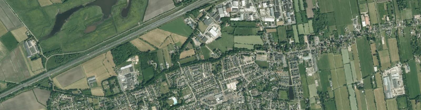 Luchtfoto van Marum