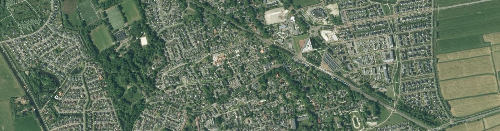 Luchtfoto van Zuidhorn