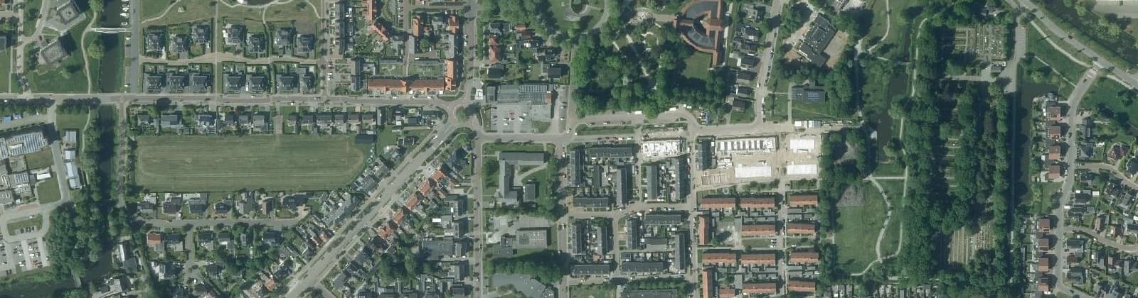 Luchtfoto van Dokkum Fonteinslanden