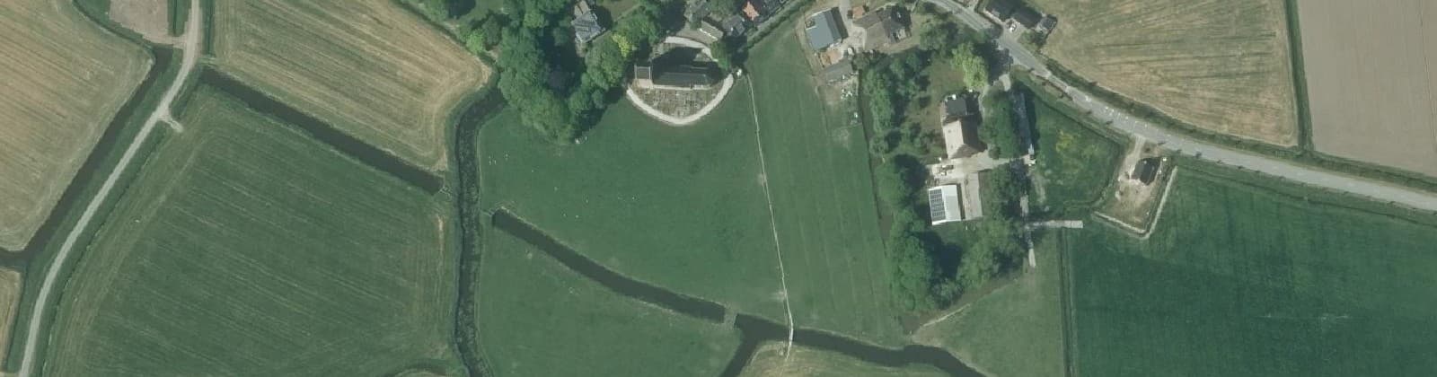 Luchtfoto van Wanswerd