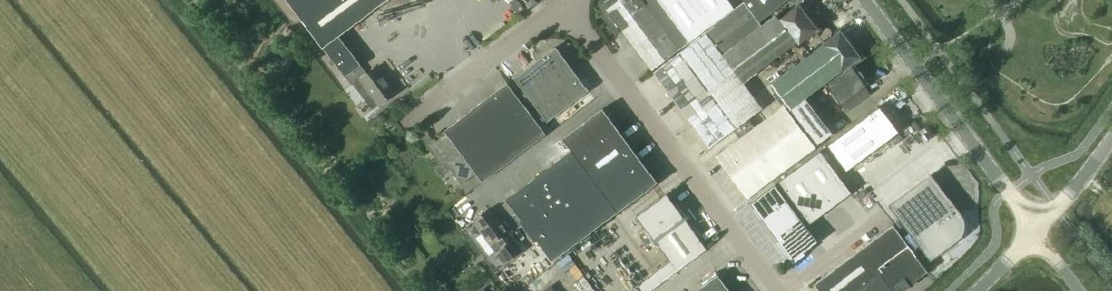 Luchtfoto van Giessenburg-Industriegebied