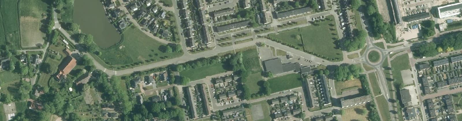 Luchtfoto van Zandplatenbuurt