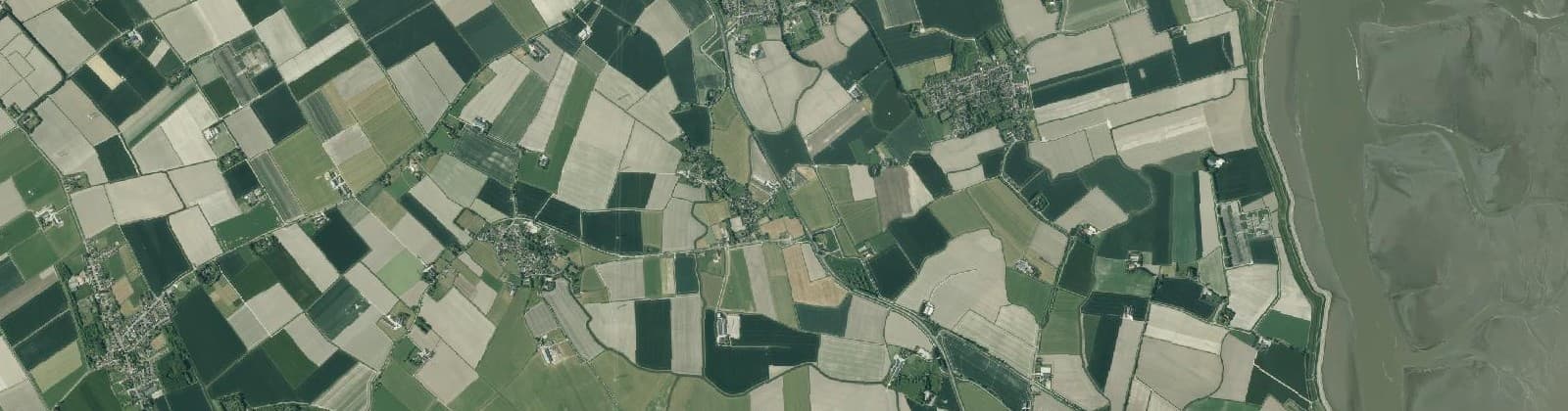 Luchtfoto van Buitengebied Noord-Bierum