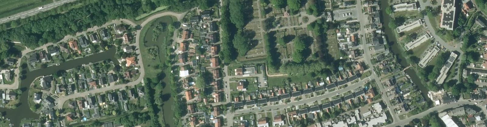 Luchtfoto van Vrijheidsbuurt