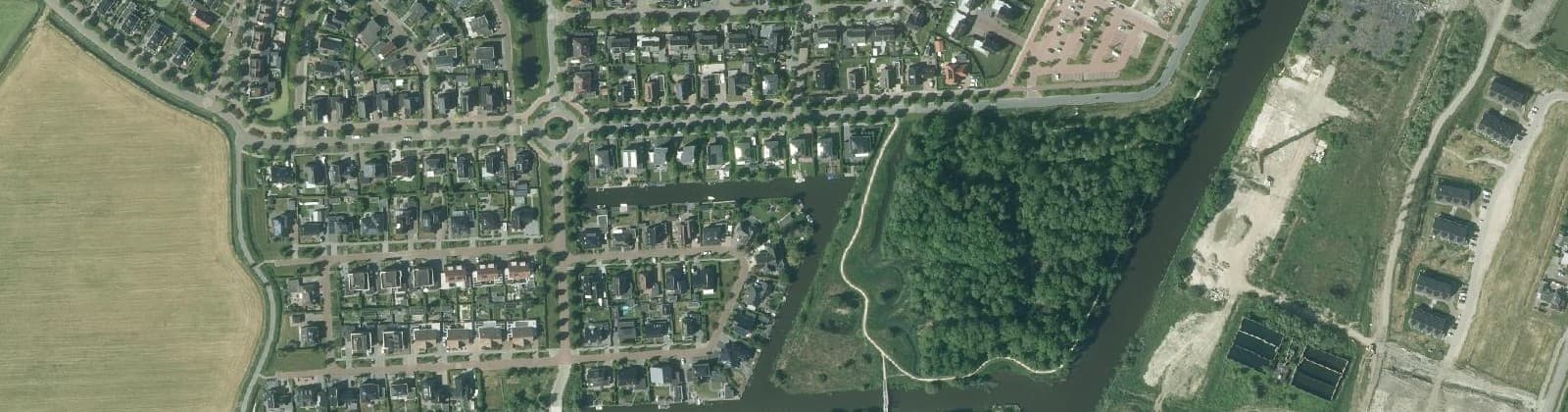 Luchtfoto van Olingermeeden