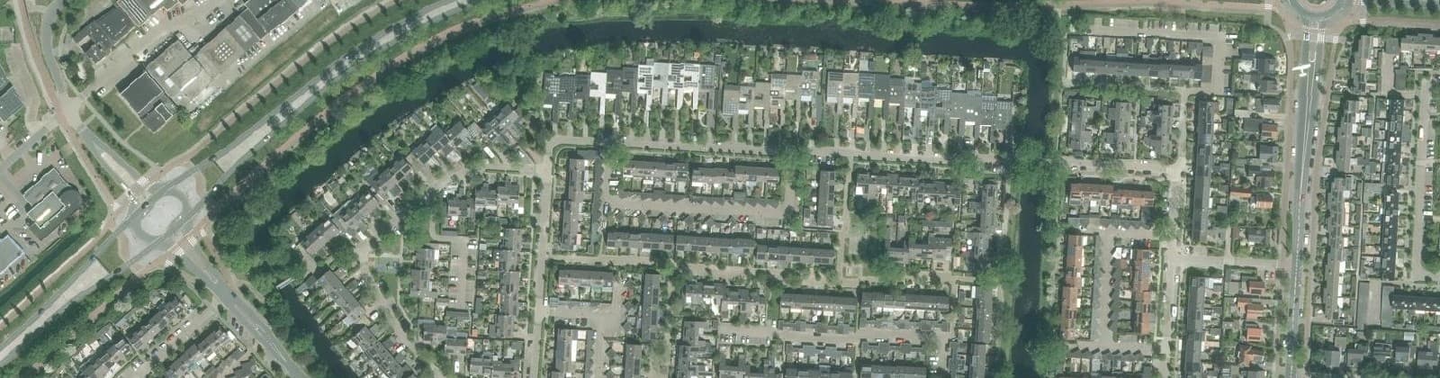 Luchtfoto van Heemradenbuurt
