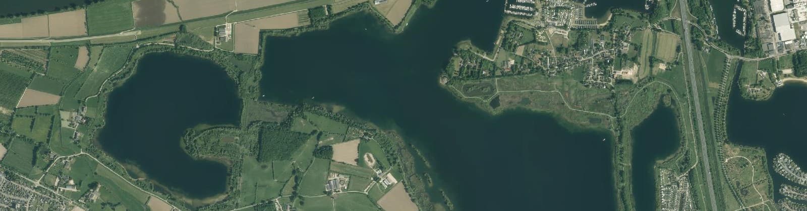 Luchtfoto van Linden buitengebied